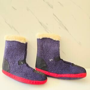 SOREL G Pac Wool Boot Liner Shearling Cuff Kaufman Footwear Sock Blue Canada 10